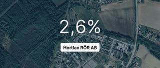 Här är siffrorna som visar hur det gick för Hortlax RÖR AB senaste året