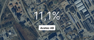 Minskad omsättning för Acetec AB