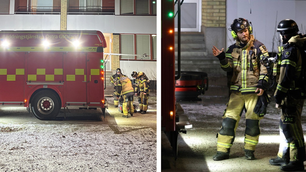 Räddningstjänsten hjälpte till med att ventilera ut röken från tvättstugan.