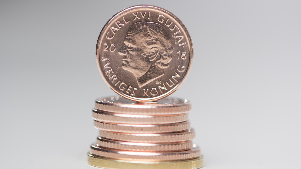 Den svenska kronan har stärkts mot amerikanska dollarna i år. Arkivbild.