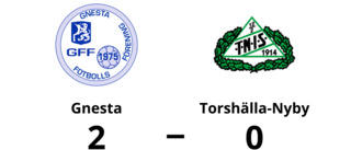 Torshälla-Nyby föll mot Gnesta med 0-2