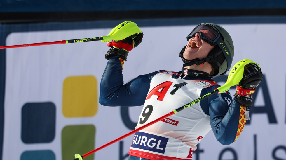 Kristoffer Jakobsen, Storklinten Alpina, tangerade sitt personbästa med en andra plats i Gurgl.