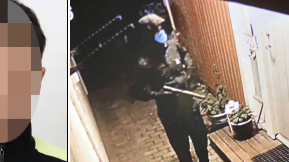 17-åringen till höger utanför Rävens svärfars bostad. Hans misstänkte uppdragsgivare, 20-åringen, syns på bilden till vänster.