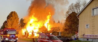 Villa totalförstörd i brand Älvsbyn – utreds som mordbrand