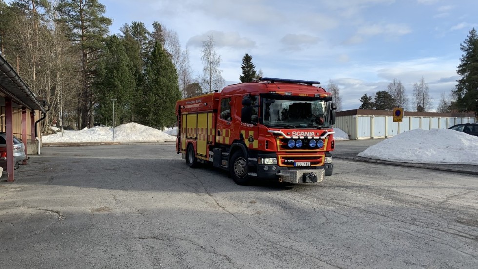 Räddningstjänsten bistod polisen i sökandet efter barnet på Morö Backe.