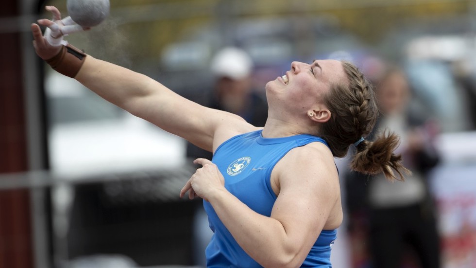 Sara Lennman slutade fyra i Göteborgs GP med en stöt på 17.13 meter.