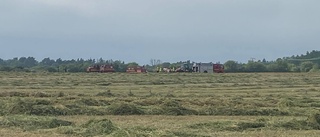 LARM: Gräsbrand på västra Gotland