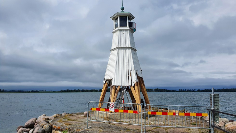 Fyren i Vadstena totalrenoveras just nu.