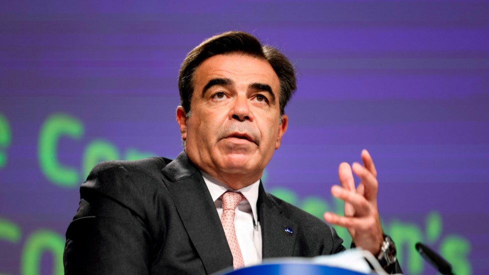 EU-kommissionären Margaritis Schinas. Arkivfoto.