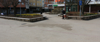 Skissen för torget: Grönt, en bäck och stopp för bilar