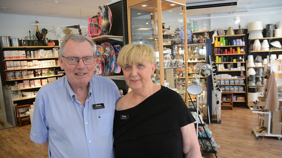De nuvarande ägarna Hans-Lennart och Kajsa Svahn.