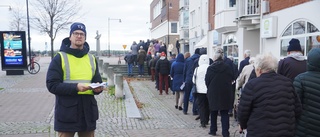 Lång kö till säsongsvaccinet i Västervik