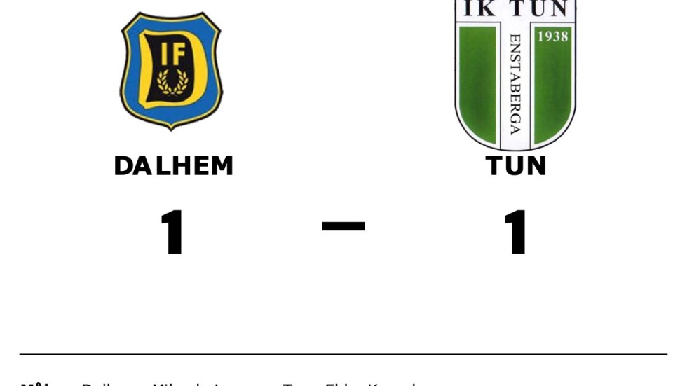 Dalhem IF spelade lika mot IK Tun
