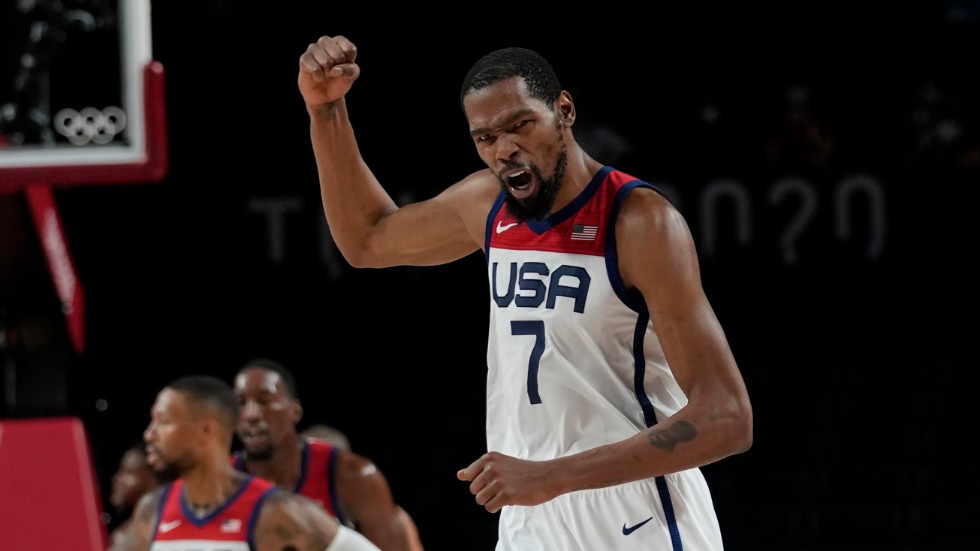 USA:s Kevin Durant har ett tredje OS-guld.