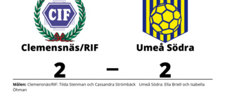 Clemensnäs/RIF och Umeå Södra kryssade efter svängig match