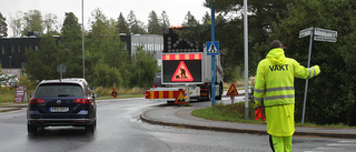 Vägarbete begränsar framkomligheten på Stockholmsvägen