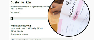 Kökaos till högskoleprovet – över 40 000 väntar