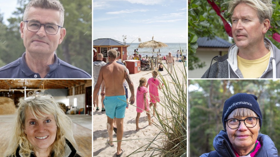 Rolf Lindvall, Sudersand Resort, Birgitta du Rietz, Stora Gåsemora, och Pelle Svedjer, ägare av Sudersannas, är oroliga för hr det ska bli om Sudersannas inte finns kvar i sommar. Länsstyrelsens Anna-Lena Fritz vill inte kommentera mer i nuläget. 