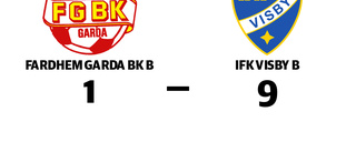 Storseger för IFK Visby B borta mot Fardhem Garda BK B