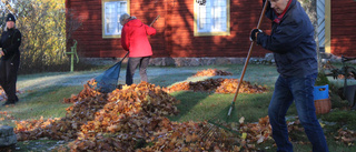 Höststädning vid Hembygdsgården