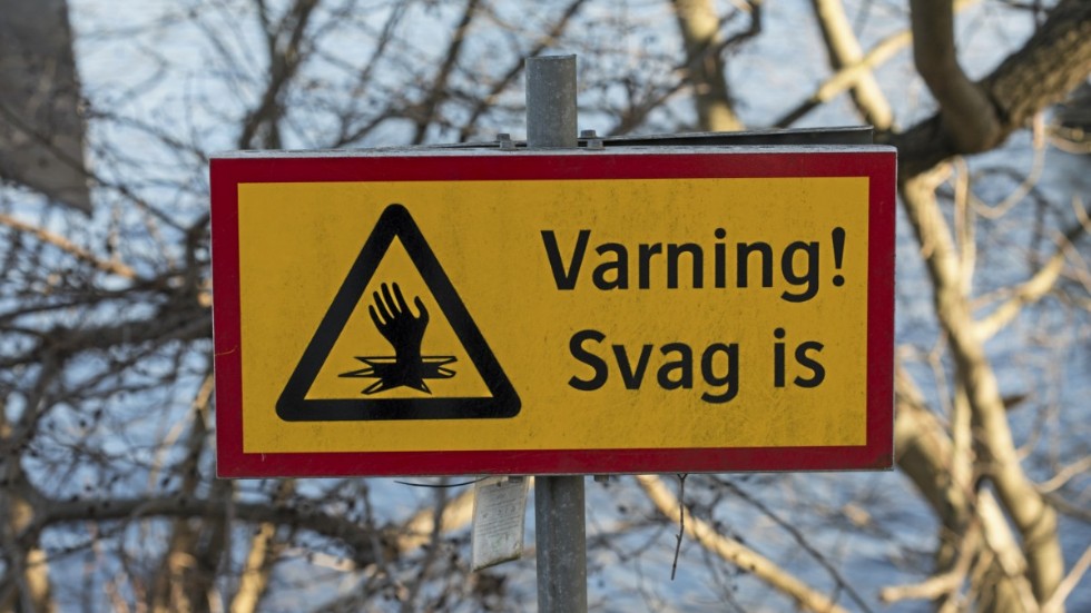 Även om det ha varit kallt under en längre tid kan isarna vara förrädiska. 