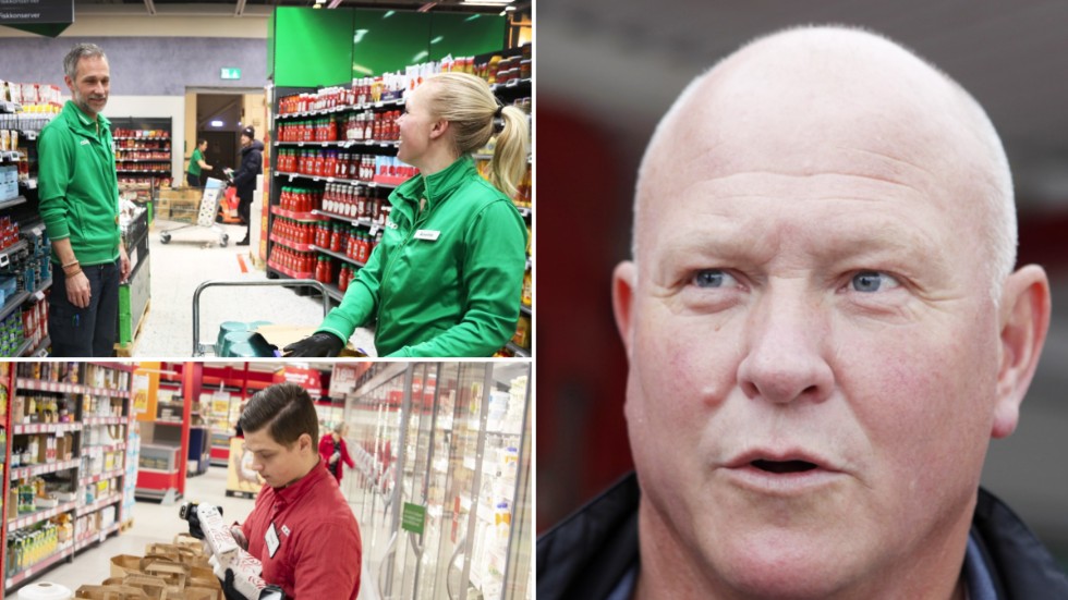 Mats Jörholt, till höger, säger att det är många som näthandlar nu. 