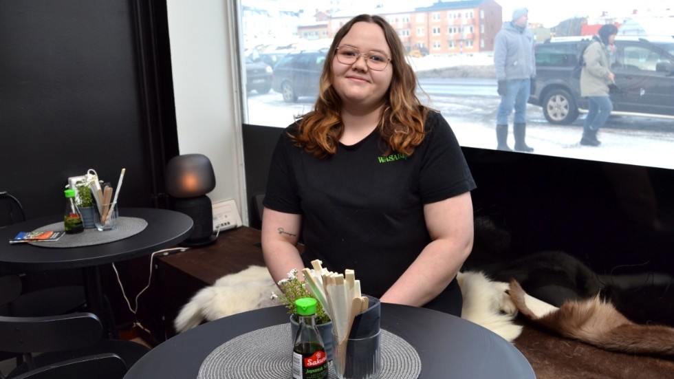 "En sushirestaurang var något som saknades i Gällivare", säger Wilma Lindbäck.
