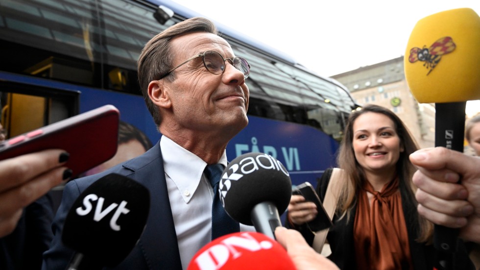 Ulf Kristersson (M) ser ut att bli statsminister med stöd av SD. Det gillas inte av rapparen Stor. Arkivbild.
