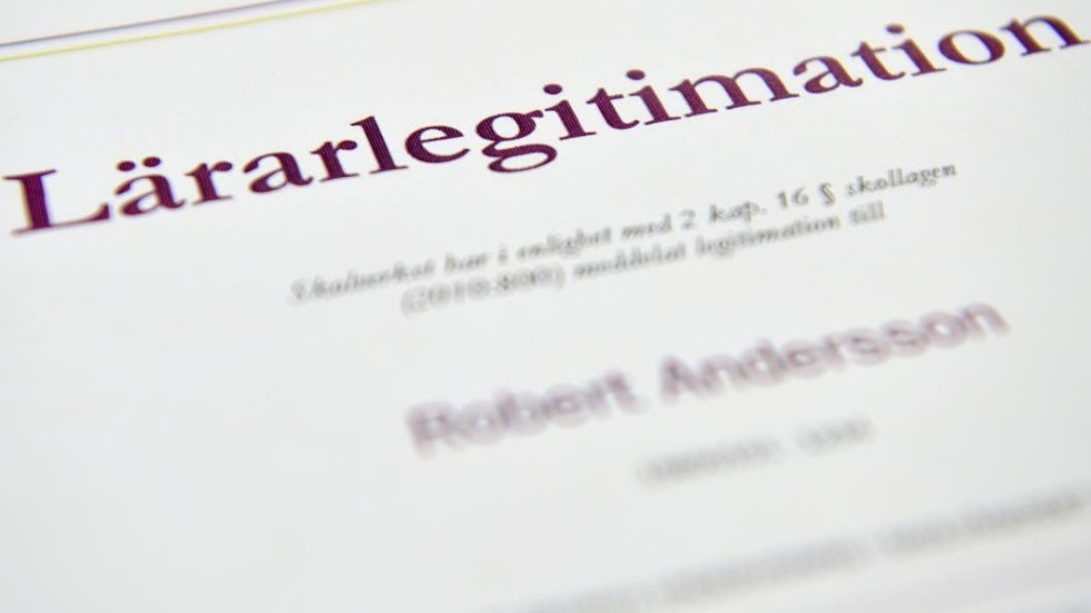 Andelen lärare med lärarlegitimation har minskat med tre procentenheter.