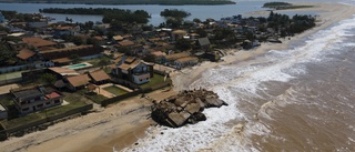 Brasiliansk semesterort försvinner i havet