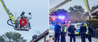 Brand i villa – räddningstjänsten larmades • Polisen utreder orsaken