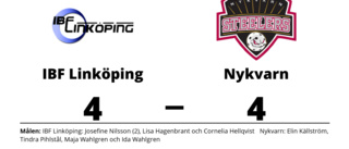 Oavgjort i toppmötet mellan IBF Linköping och Nykvarn