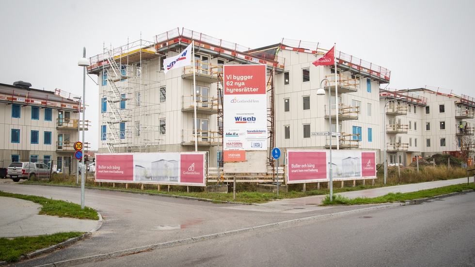 Nybyggandet av bostäder måste öka på Gotland, skriver krönikören. På bilden: Gotlandshems Signallottan 2 som använts som genrebild och därmed inte har något med krönikans text att göra.