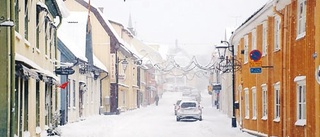 Snön vräkte ner över Vimmerby