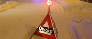 En till sjukhus efter olyckan