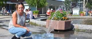 Fontänfestival som symboliserar en plats för möten