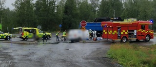 Man allvarligt skadad efter krock på E4 utanför Luleå