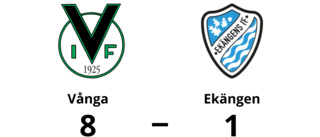 Vånga utklassade Ekängen - vann med 8-1