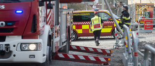 Mindre brand utbröt i samband med bostadsbygge i Högbrunn