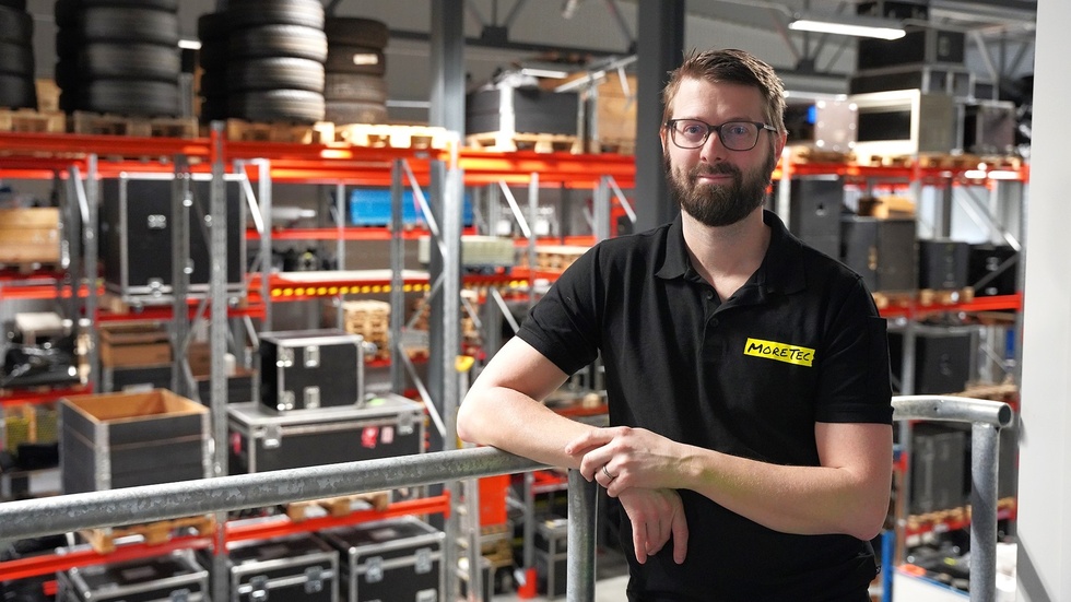"Vi ser väldigt positivt på framtiden och har gjort en hel del investeringar", säger Mårten Larsson, VD på Moretec.