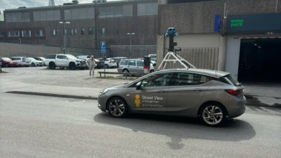 Google-bilen är i Eskilstuna.