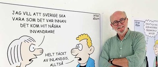 Satirtecknare: "Kommer inte lägga ned innan samhället skärpt sig"