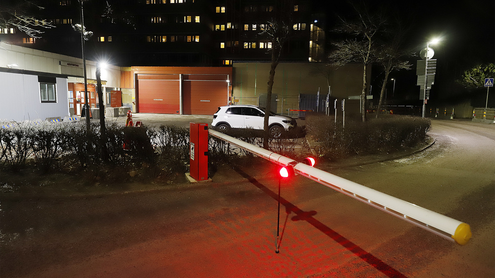 Mälarsjukhusets akutmottagning med ambulansintaget.