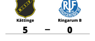 Kättinge hade målfest hemma mot Ringarum B