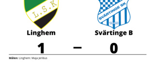 Förlust med 0-1 för Svärtinge B mot Linghem