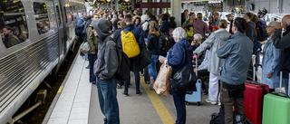 Störningar i tågtrafiken hela dagen