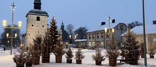 Ledartomtens julrim i centrum för Motala och Vadstena