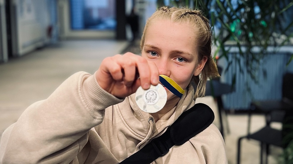 My Göransson fick med sig ett SM-brons hem, trots att hon fick avbryta tävlingen på grund av sjukdom.