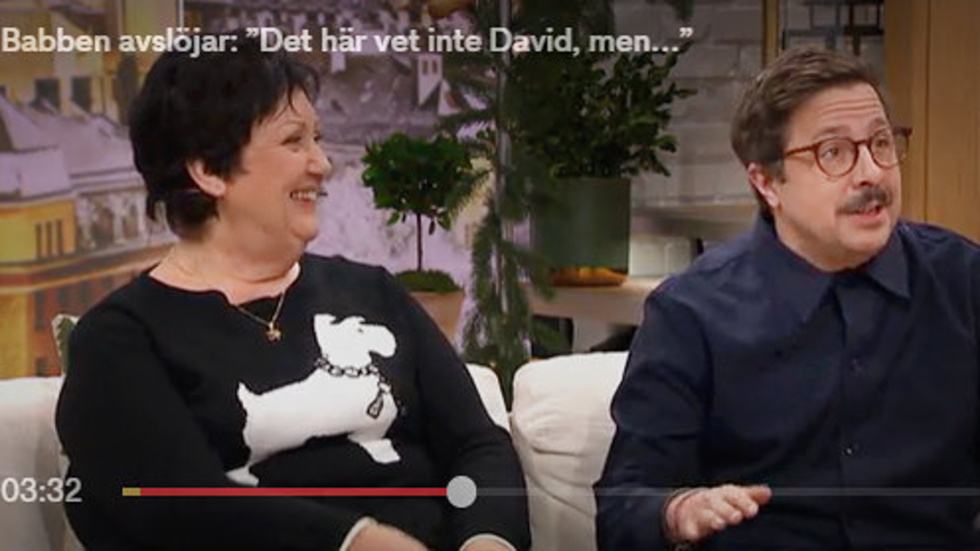 Babbens kupp mot David Sundin i tv-soffan.
