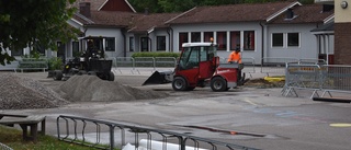 Här byggs en multiarena på skolgården